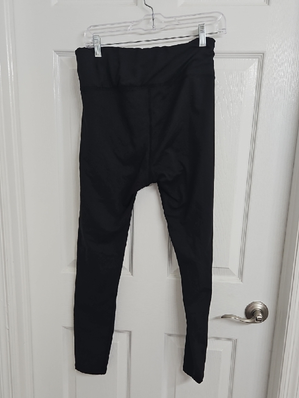 Women's Black High-Waist Leggings For Cold weather -Classic Concepts - Picture 3 of 7